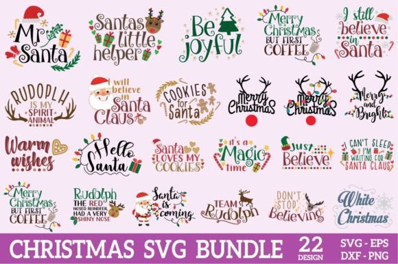 Christmas SVG Bundle, Holiday PNG File Review
