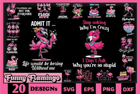 Funny Cute Flamingo SVG Bundle Review