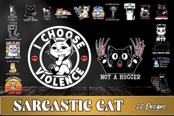 Funny Sarcastic Cat SVG Bundle Review