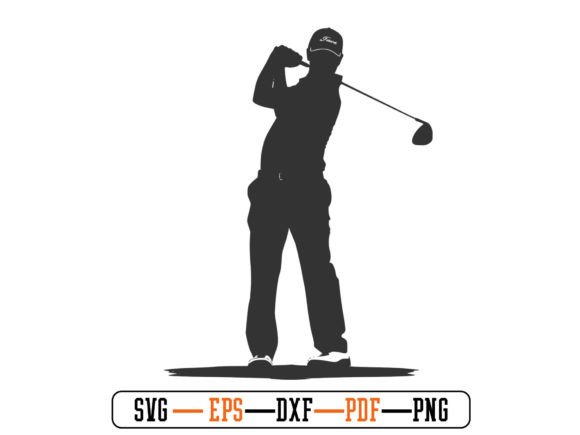 Golf Playing Svg Vector Silhouette File Review