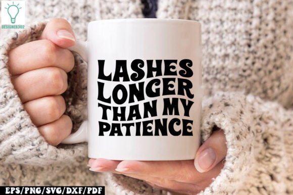 Lashes Longer Than My Patience Retro SVG Review