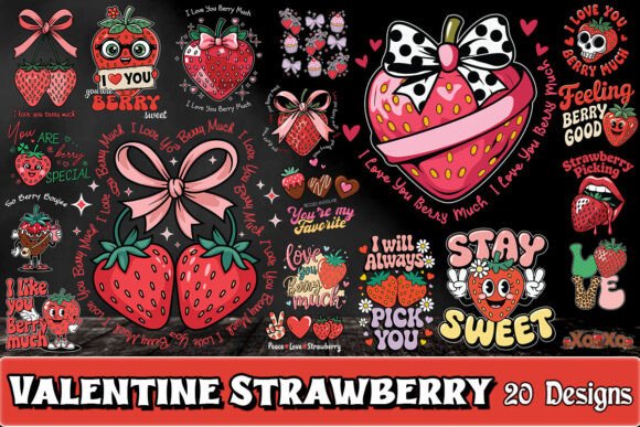 Valentine Strawberry SVG Bundle Review